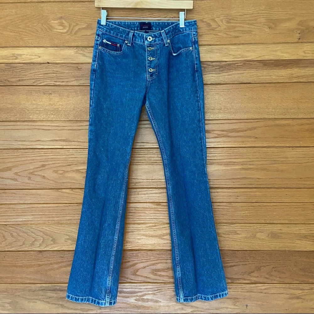 Y2K Tommy Jeans button fly bootcut jeans